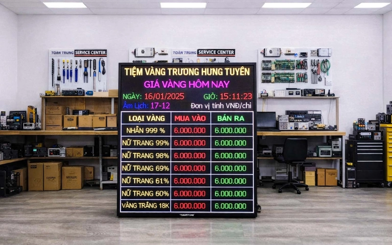 Bảng Led giá vàng