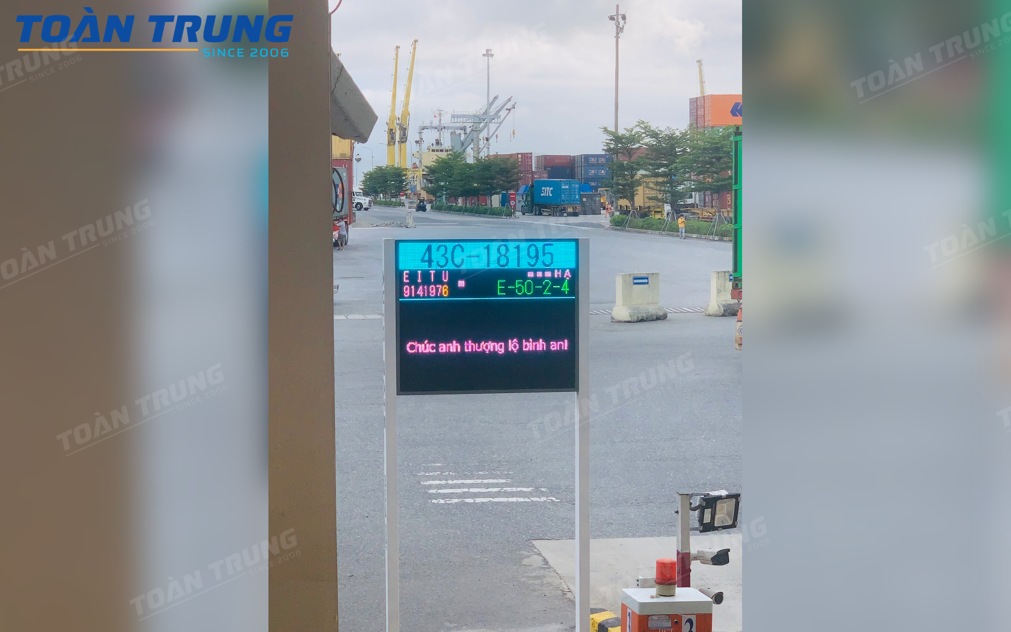 Bảng LED kết nối TCP/IP cảng Đà Nẵng