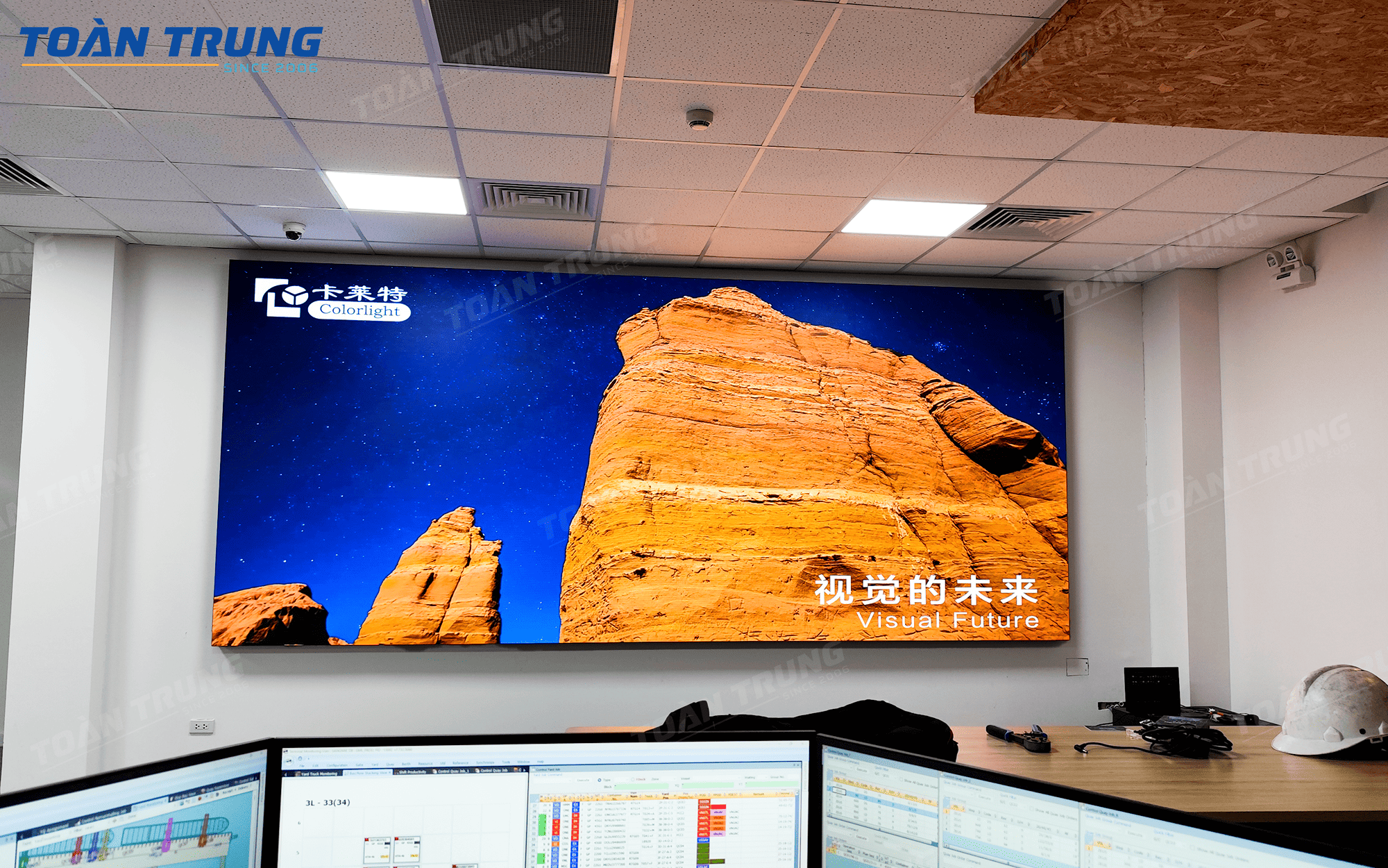 Dự án màn hình LED GOB P1.8 tại Cảng Germalink Cái Mép