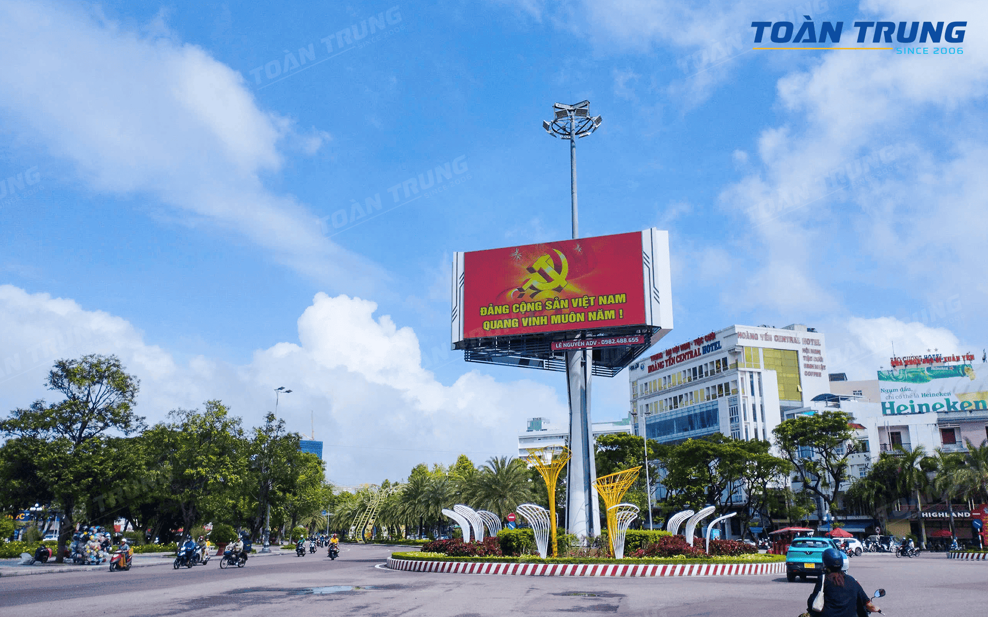 Dự án thi công hơn 600m2 LED outdoor nhiều mặt tại Quy Nhơn