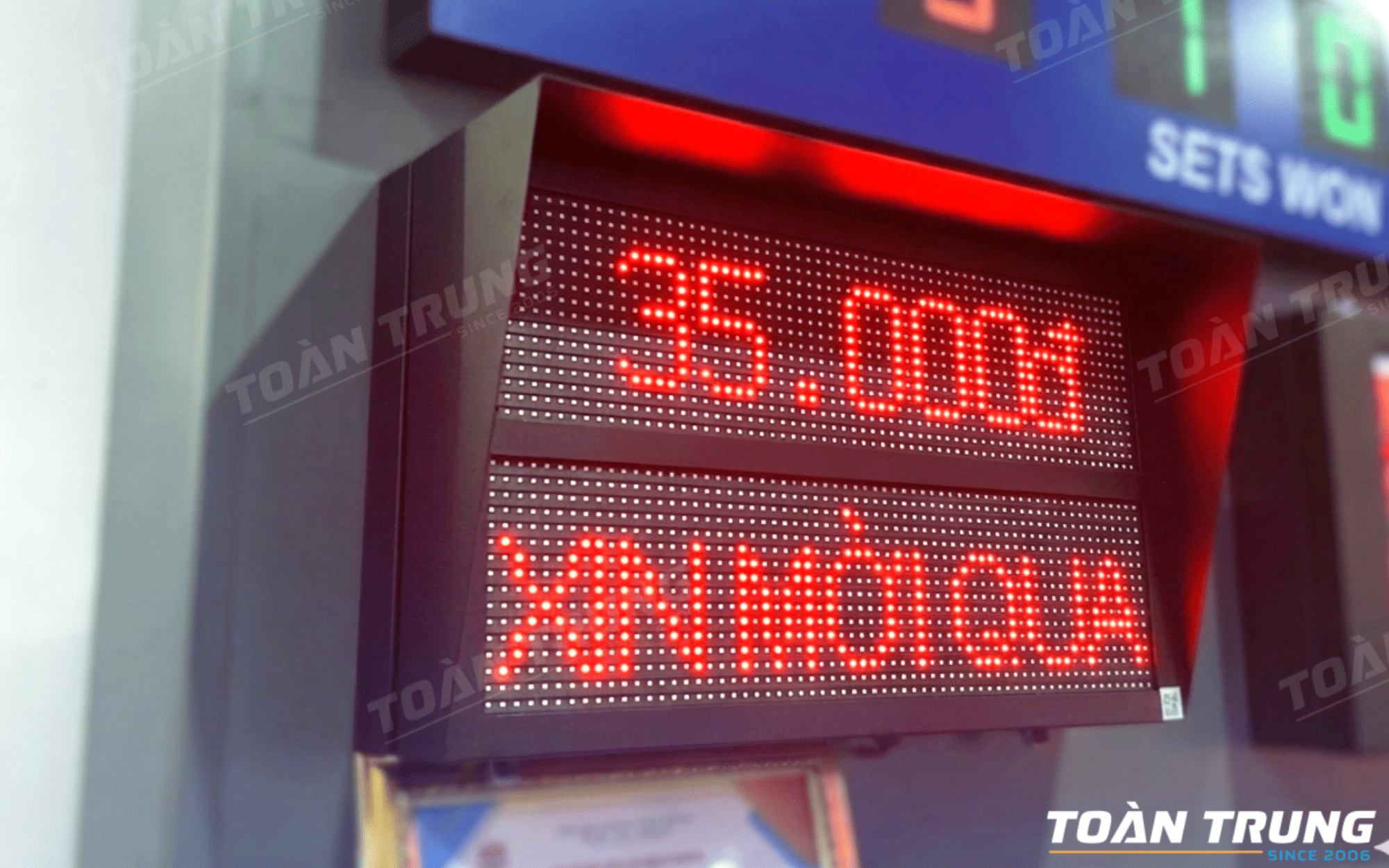 Bảng LED trạm thu phí, bãi giữ xe