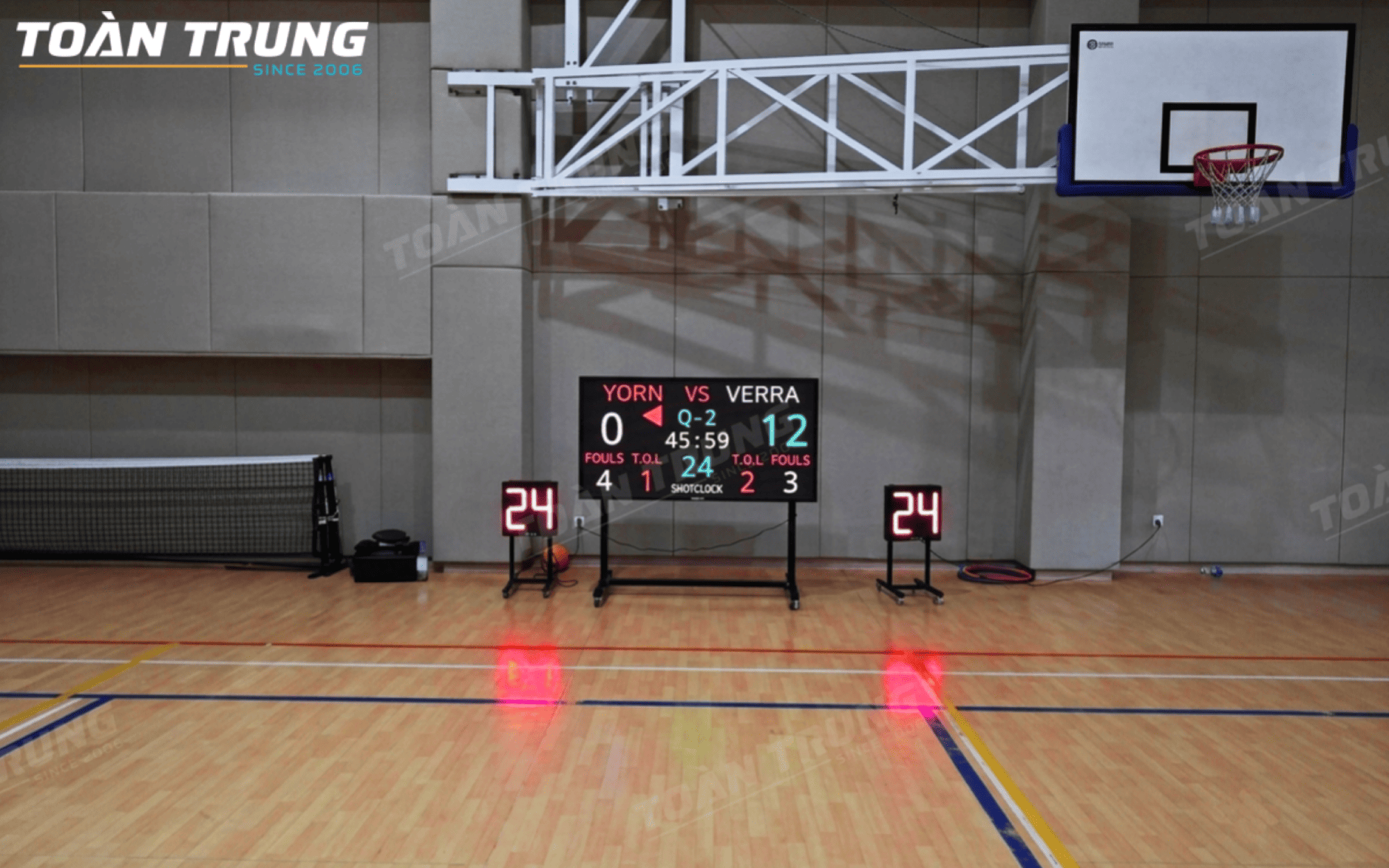 Báo giá trọn bộ bảng LED thi đấu bóng rổ